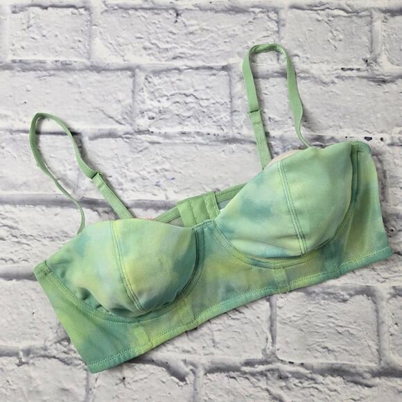 Future Collective Gabriella Karefa Johnson Mesh Tie Dye Bralette size Small - Picture 1 of 10